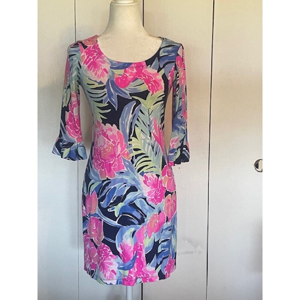 Lilly Pullitzer Size X-Small‎ Sophie Dress High Tide UPF 50